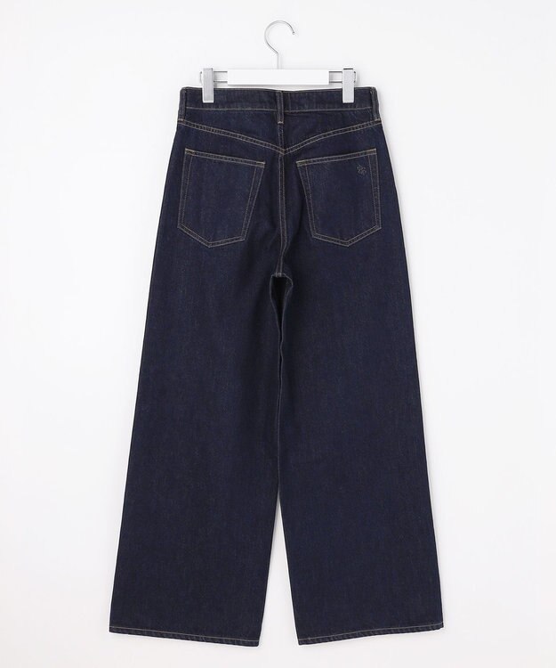 自由区 【カトリエムブーケ】Coton soie Denim ワイドストレートデニムパンツ インディゴ