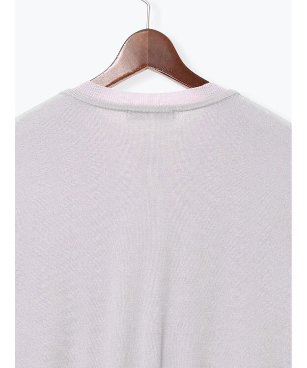 Te chichi 配色レイヤードカーディガン グレー