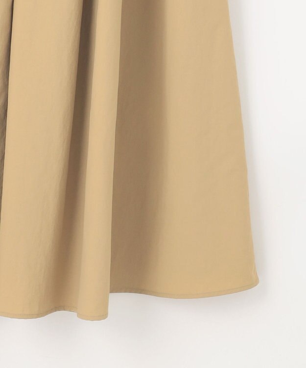 23区 L 【SLOW/一部店舗限定】UVカット/撥水/接触冷感 ナイロンタスランタフタ スカート ベージュ系