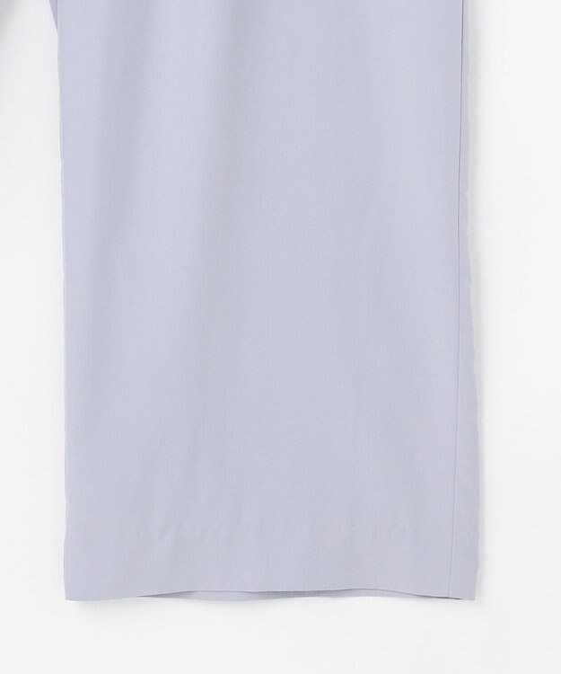 組曲 【先行予約】スムースクロス ラップ見えワイドパンツ ブルーグレー系