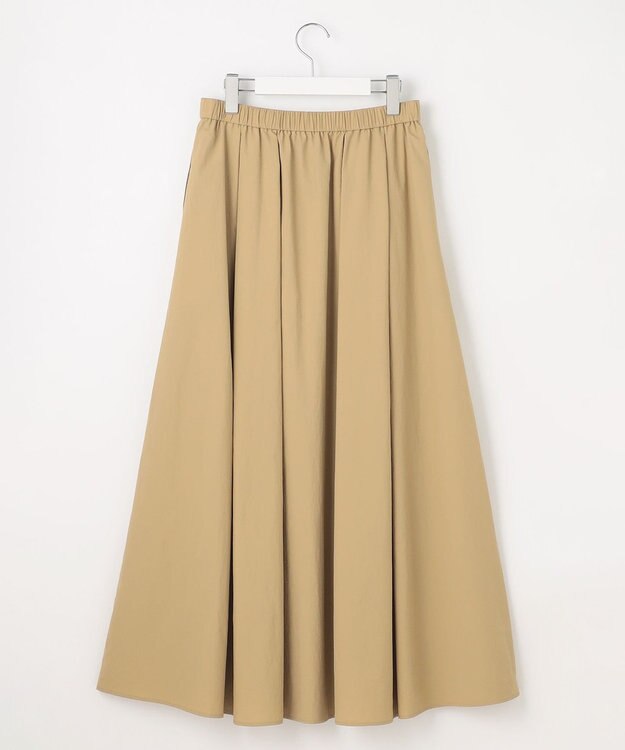 23区 L 【SLOW/一部店舗限定】UVカット/撥水/接触冷感 ナイロンタスランタフタ スカート ベージュ系