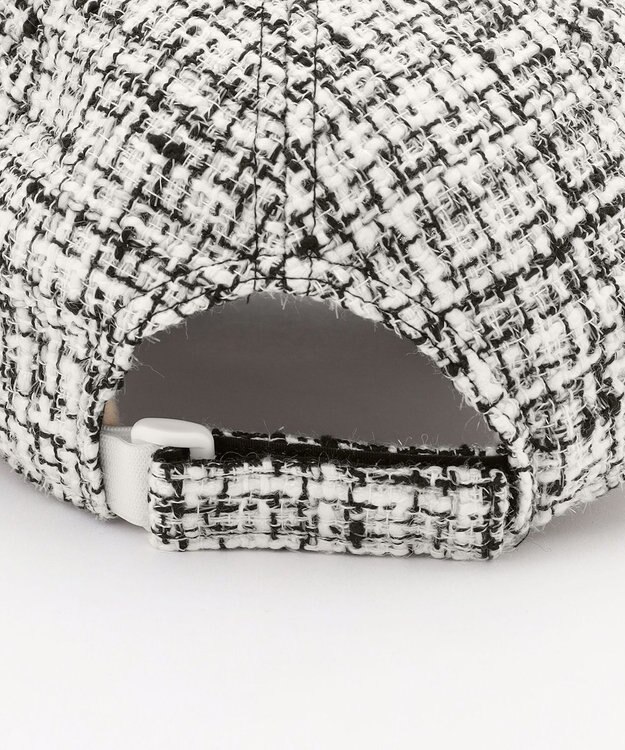 23区GOLF 【WOMEN】ツイードキャップ スタイリングが華やかに モノトーンコーデ ホワイト系