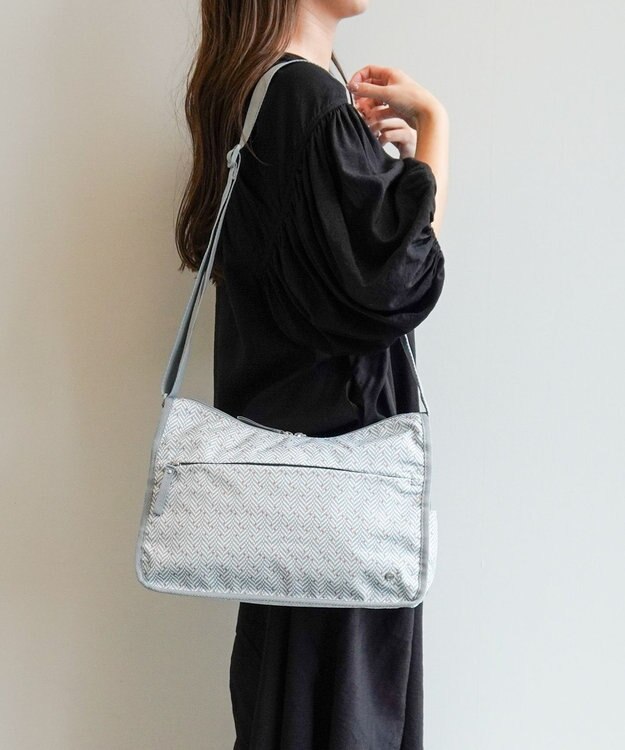 ACE BAGS & LUGGAGE hiromichi nakano フェズリ ショルダーバッグ  17522 ヒロミチナカノ ブルーグレー（ヘリンボーン）