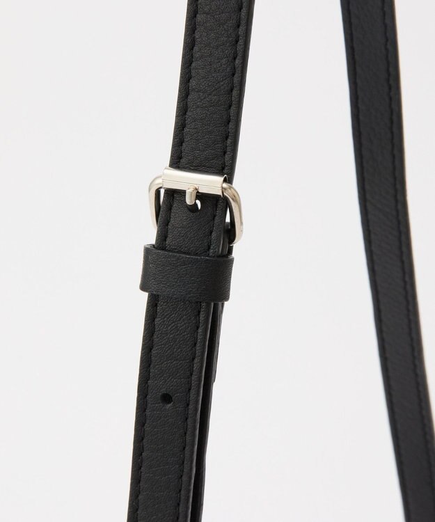russet エンボスモノグラムショルダーバッグ(CE-1806) Black