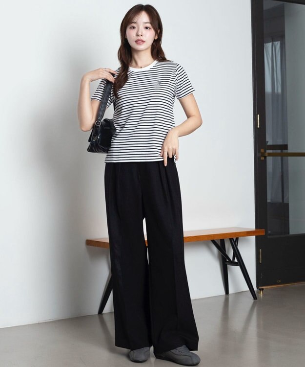 WEGO 【SMLサイズ展開】U.S. POLO ASSN.別注コンパクトTシャツ ホワイトボーダー