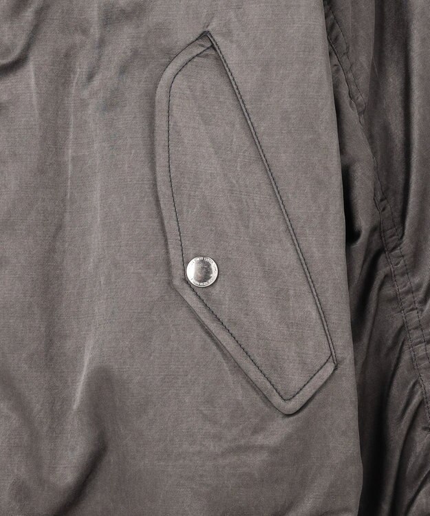 J.PRESS MEN 【J.PRESS ORIGINALS】Bleach Viscose Cotton Satin Flight Jacket / Japan Made グレー系