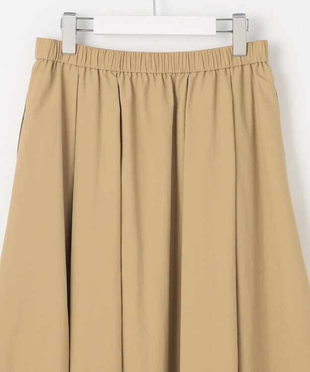 23区 L 【SLOW/一部店舗限定】UVカット/撥水/接触冷感 ナイロンタスランタフタ スカート ベージュ系