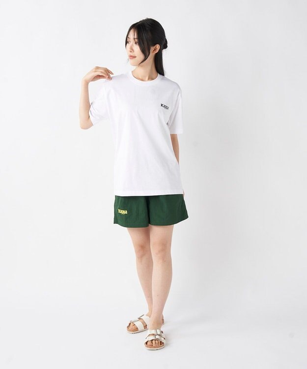 OP／FILA 【Kappa】ランニンググラフィック Tシャツ ホワイト