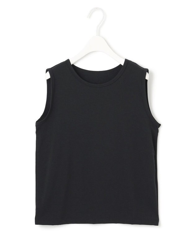 ICB 【洗える】ベーシックインナー ノースリーブカットソー ブラック系