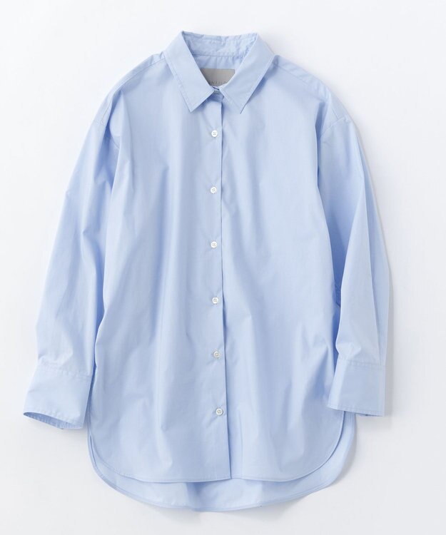 UNFILO 【抗菌防臭】イージーケア オーバー シャツ スカイブルー