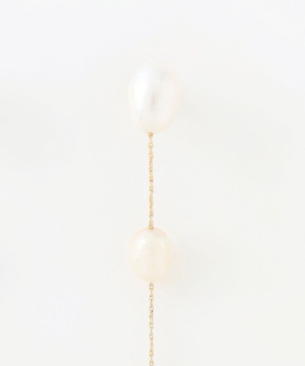 23区 淡水パール ピアス ゴールド系