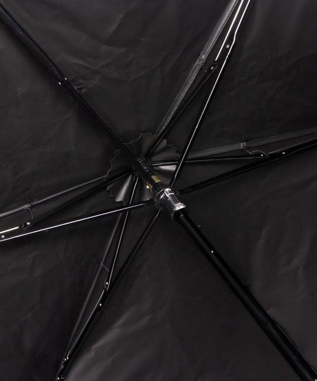 AURORA Beaurance ビューランス モノグラム柄 晴雨兼用傘 (トップフラット折傘) ブラック