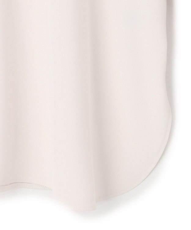 UNFILO ドレープサテンブラウス エクリュ