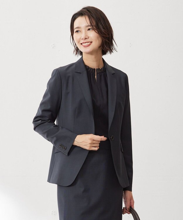 J.PRESS LADIES 【セットアップ対応】BAHARIYE テーラード ジャケット ネイビー系