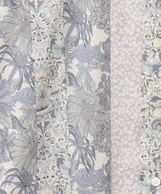 JOSEPH HOMME 【LIBERTY】 パッチワークリバティ 半袖シャツ ホワイト系3