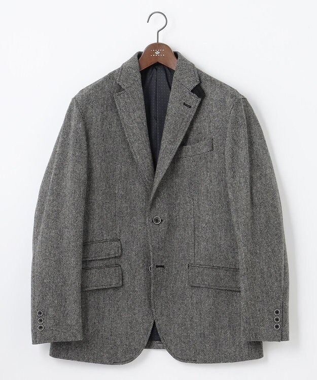 JOSEPH ABBOUD 【リラックスサイズ】ラムウールツィード ジャケット グレー系7