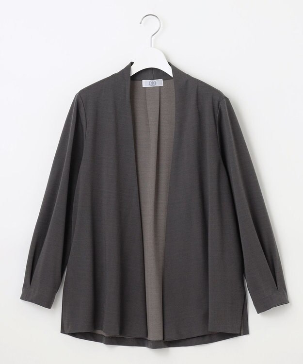 J.PRESS LADIES L セルロースリバー カーディガン グレー系