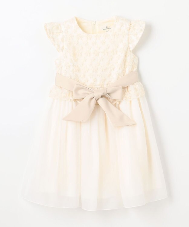 組曲 KIDS 【110-140㎝】ミスティフラワー ドレス アイボリー