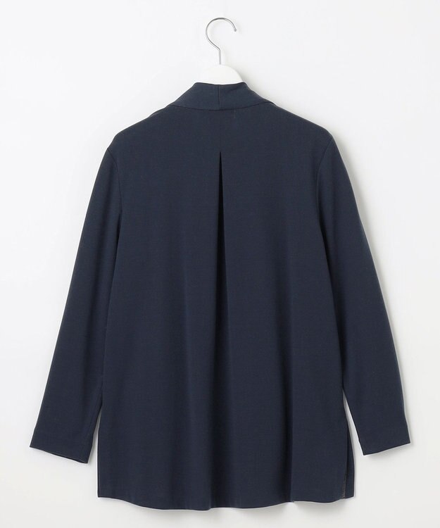 J.PRESS LADIES L セルロースリバー カーディガン ダルブルー系