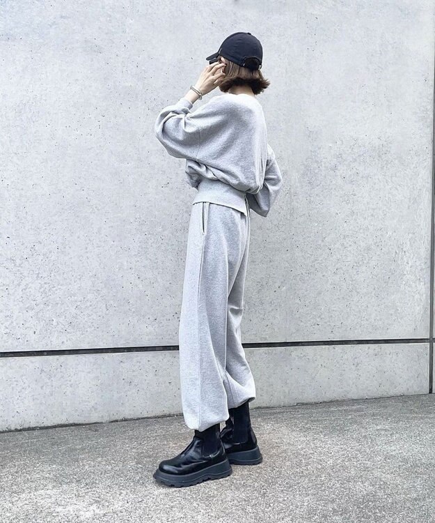 Green Parks バックＺＩＰスウェット Gray