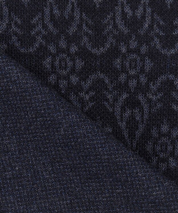 JOSEPH HOMME オーナメントジャガード　ニット ネイビー系5