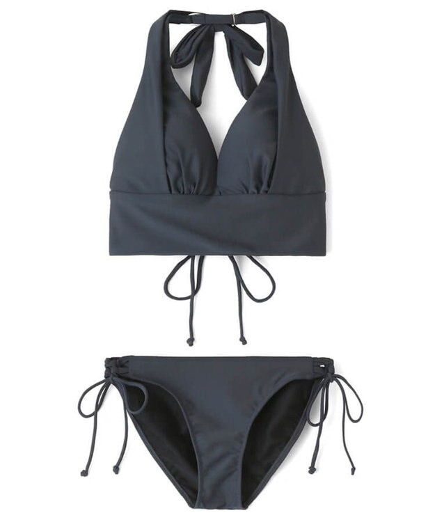 San-ai Resort（三愛水着楽園） ナチュラルだけどしっかり盛れる【ナチュラルアップブラ】　ノンワイヤービキニ グレー