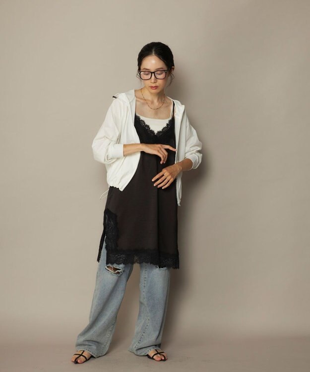 OP／FILA 【Ocean Pacific】らくティブ｜ペアテックスドロストコードUVパーカー ホワイト