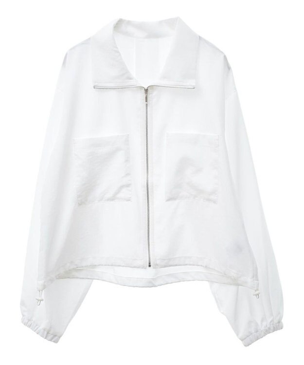 Green Parks ライトＺＩＰシャツブルゾン Off White