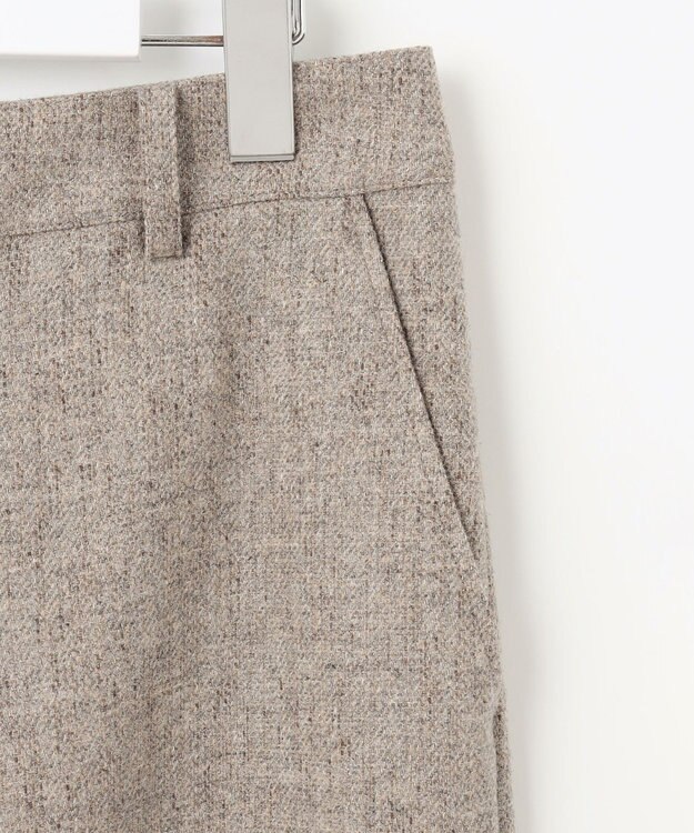 J.PRESS LADIES T/W シャブレーツイル セミワイド パンツ ベージュ系