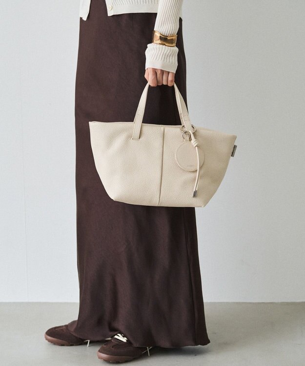 russet 【2025AW新作】ミラー付きレザーチャーム(Z-217) Ivory