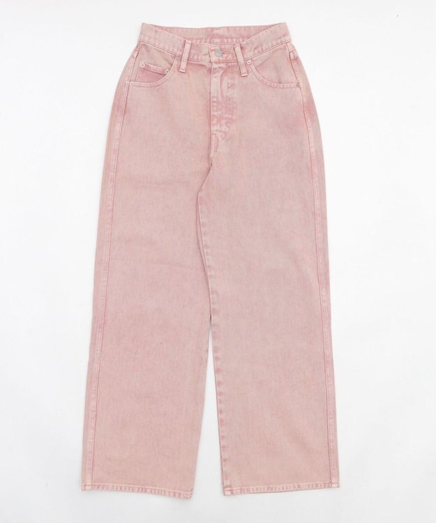 WEGO ハートポケットストレートデニムパンツ ピンク