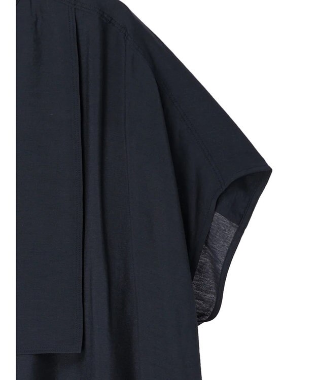 AMERICAN HOLIC ブザムフレンチスリーブバックオープンチュニック Navy