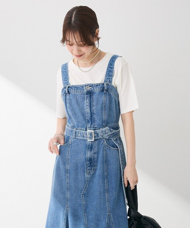 Green Parks ・ＳＵＧＡＲ　ＳＰＯＯＮ　デニムマーメイドジャンスカ Indigo