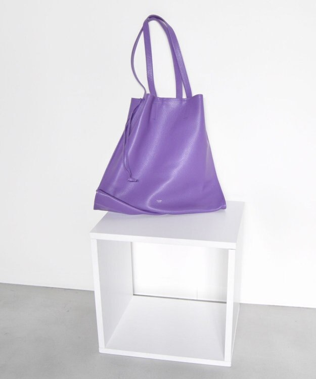 blancle シュリンクレザー スクイーズビッグトート PURPLE