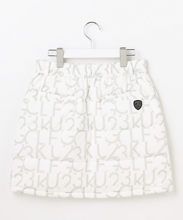 23区GOLF 【WOMEN】中綿ロゴプリントスカート ホワイト系5
