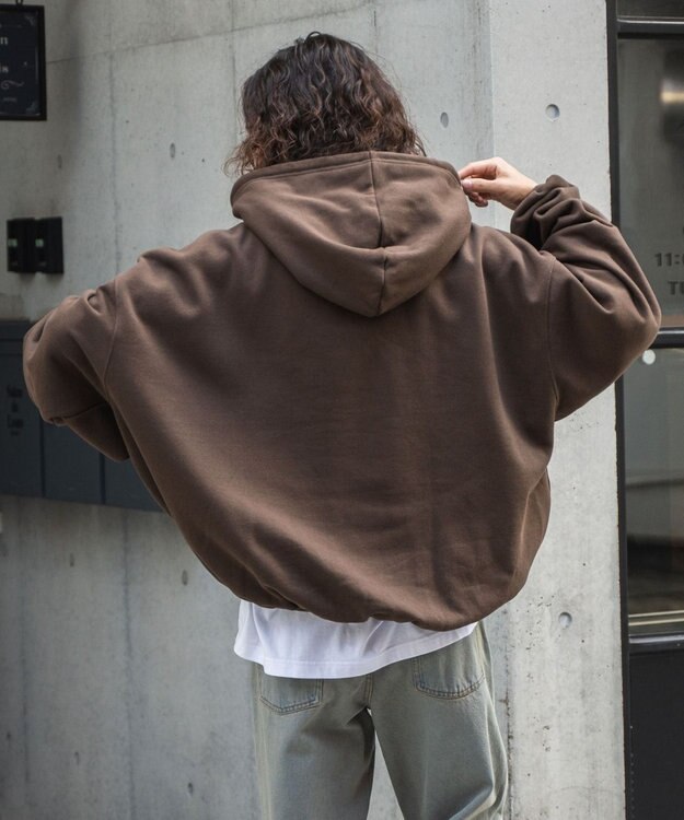 WEGO スーパーBIGバルーンパーカー ブラウン