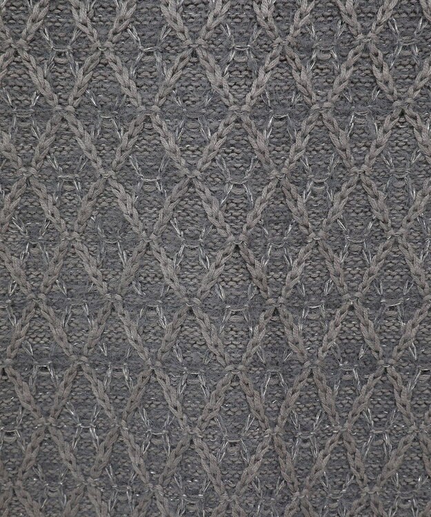 earth music&ecology ラメジャガードニットベスト Gray