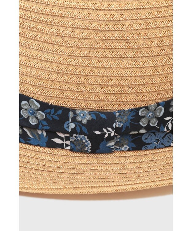 DAKS リバティプリントマニッシュペーパーブレードハット ネイビー