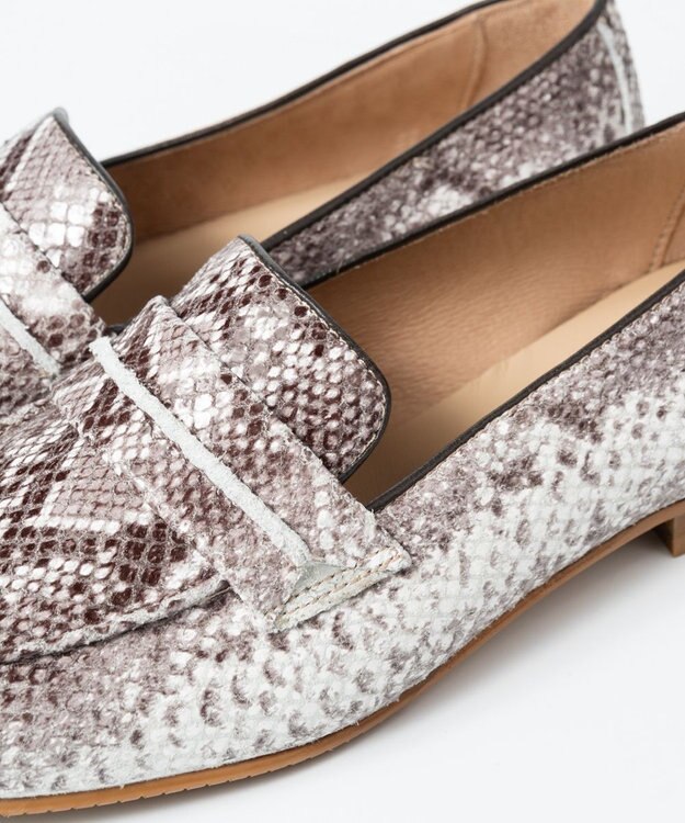 BONTRE 【BONTRE/ボントレ】レザーサドルローファー パイソン