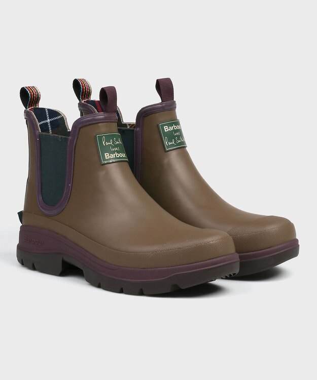 Paul Smith Barbour カラーブロック サイドゴアレインブーツ Paul Smith Loves Barbour カラーブロック サイドゴアレインブーツ