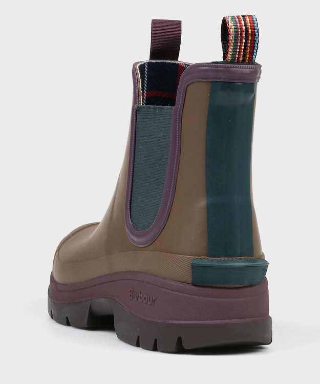 Paul Smith Barbour カラーブロック サイドゴアレインブーツ Paul Smith Loves Barbour カラーブロック サイドゴアレインブーツ
