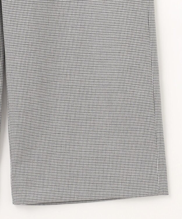 J.PRESS LADIES L 【洗える】シャークスキンハウンドトゥース セミワイド パンツ ライトグレーチェック系3