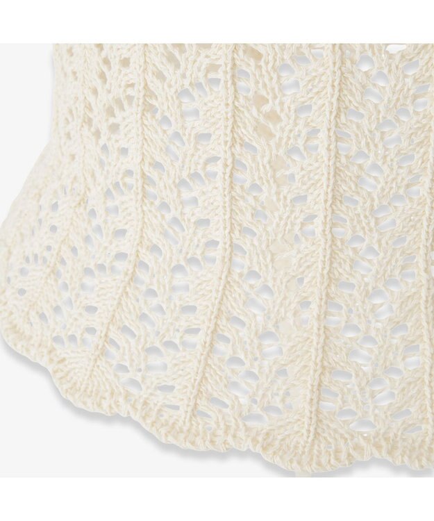 林八百吉商店 un chapeau スカラップサーモハット アイボリー