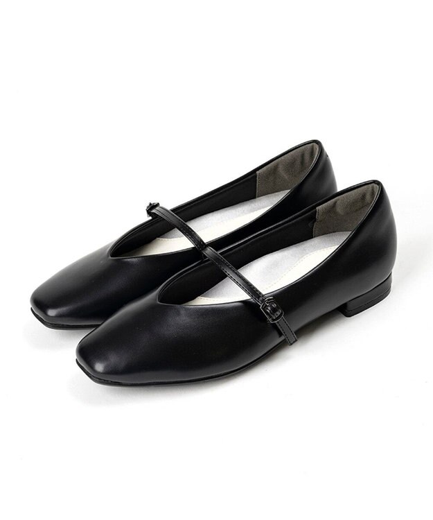 AcureZ メリージェーンパンプス「母趾にやさしい美パンプス」 ブラック