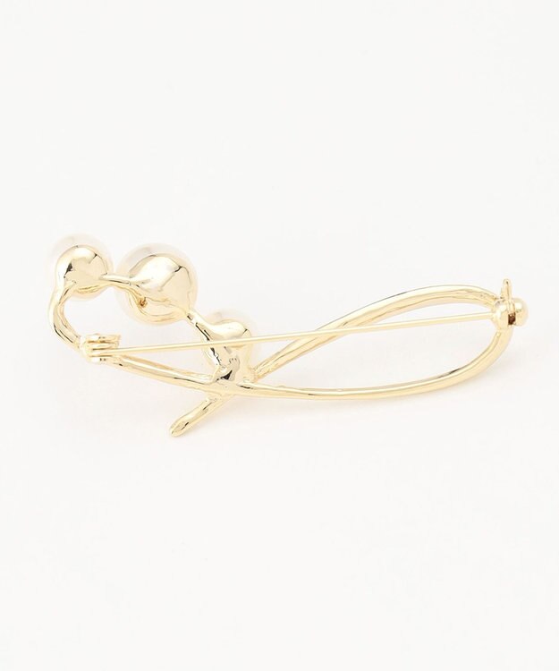 23区 ラインパール ブローチ ゴールド系