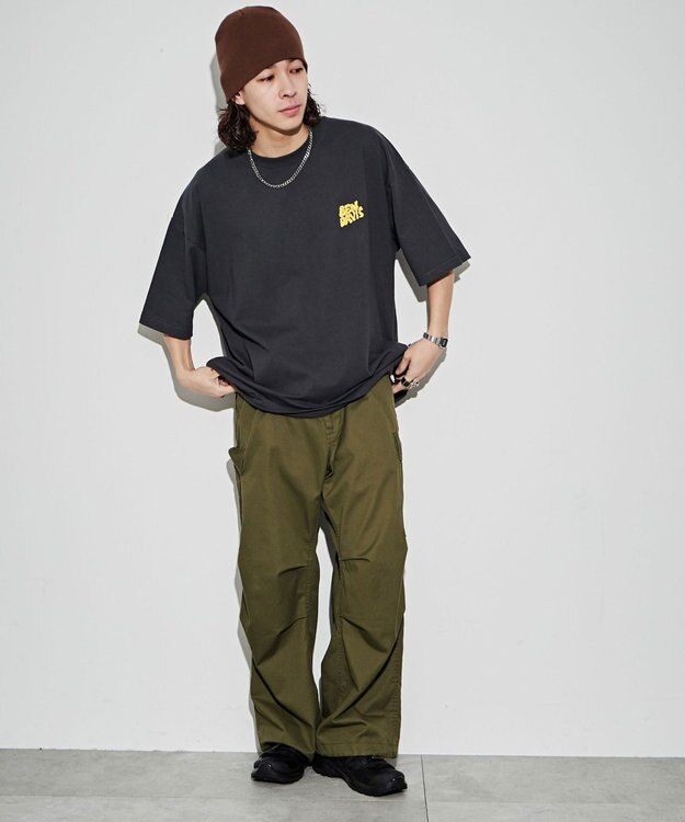 WEGO 【ユニセックス着用ITEM/綿100％/SMLサイズ】別注ベンデイビスプランプロゴT スミクロ