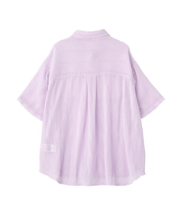 earth music&ecology ランダムプリーツシャツ Lilac