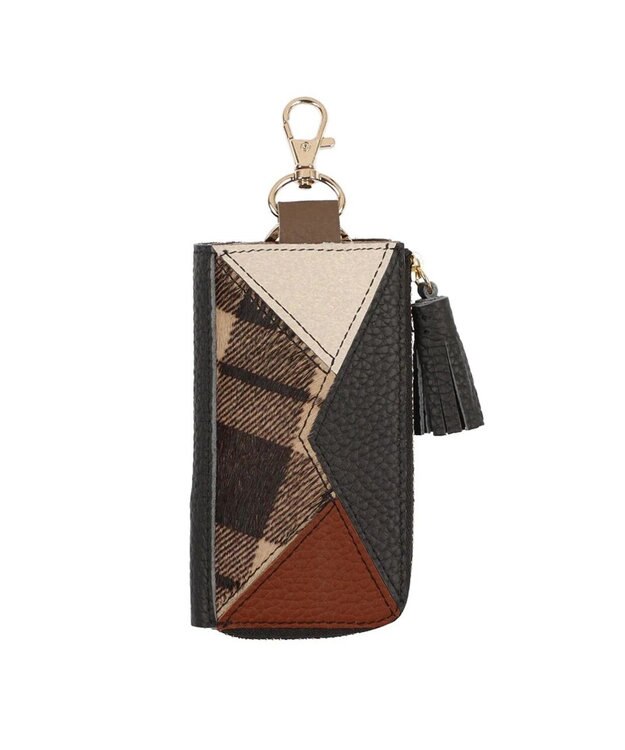 UNBILLION perche サスティナブルハラコミックスキーケース ブラックベージュ