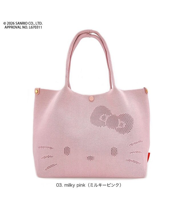 ROOTOTE 8473【ルートート】サンリオ IP.デリ.ルフル.ハローキティ-C 03：ミルキーピンク