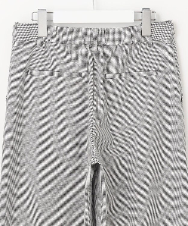 J.PRESS LADIES L 【洗える】シャークスキンハウンドトゥース セミワイド パンツ ライトグレーチェック系3